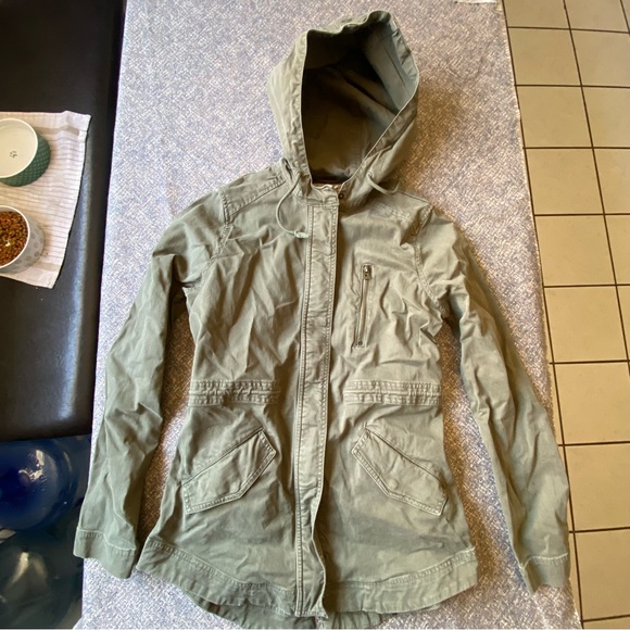 Lucky Brand Jacket Military Style olive green size small - Picture 1 of 10